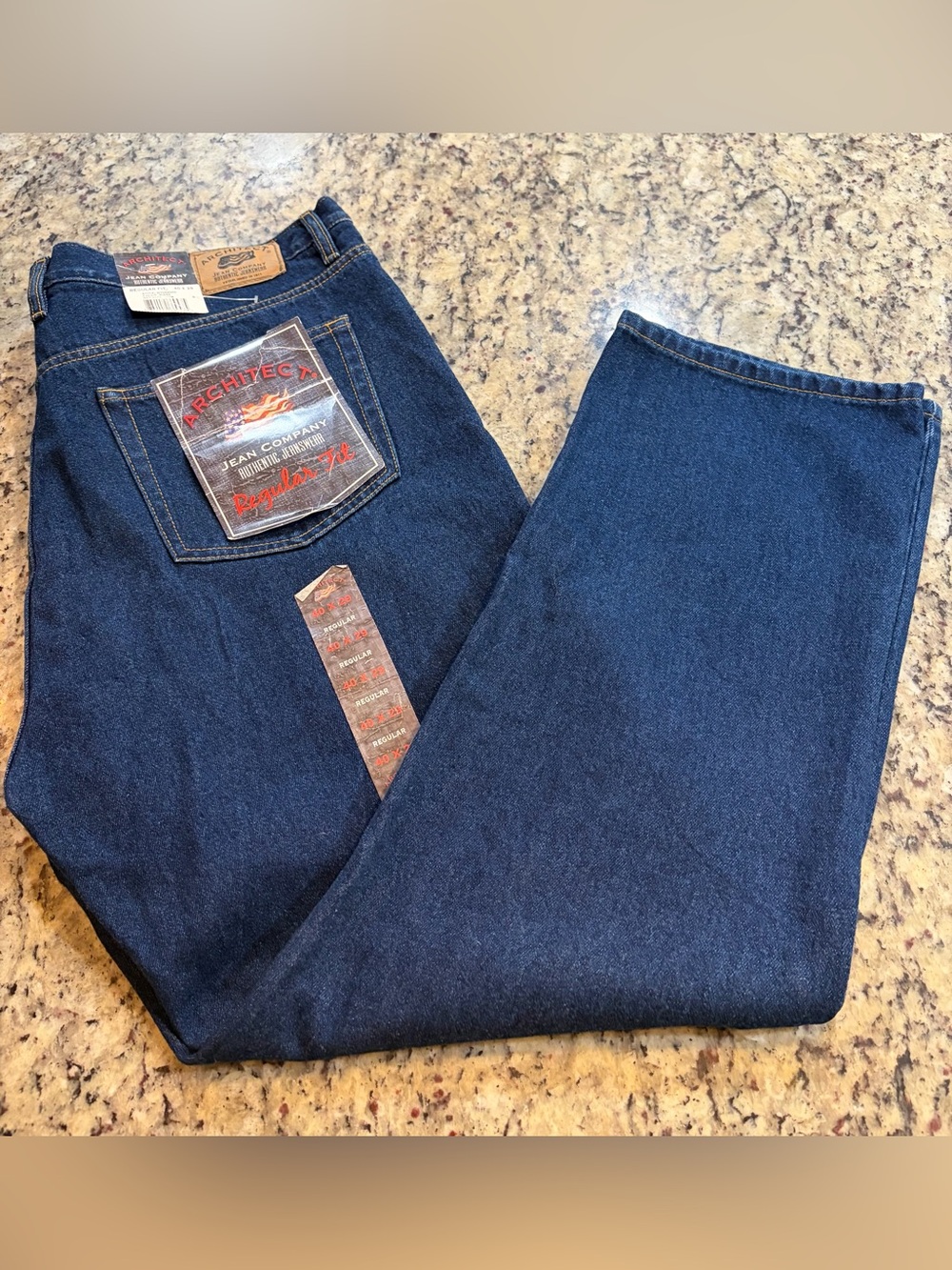 Architect Men's Deep Blue Relaxed Jeans